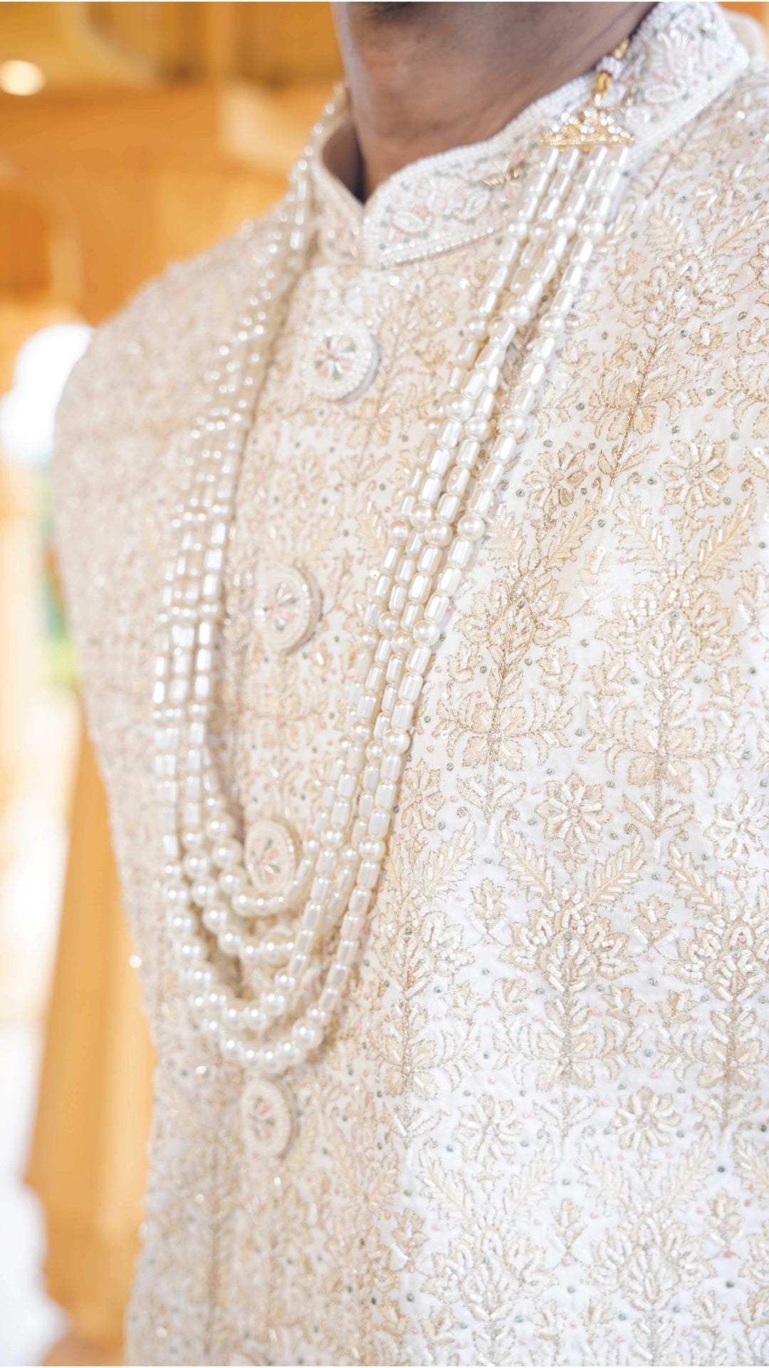Golden Groom Sherwani with Accessories | BWO by Smit Pithadia