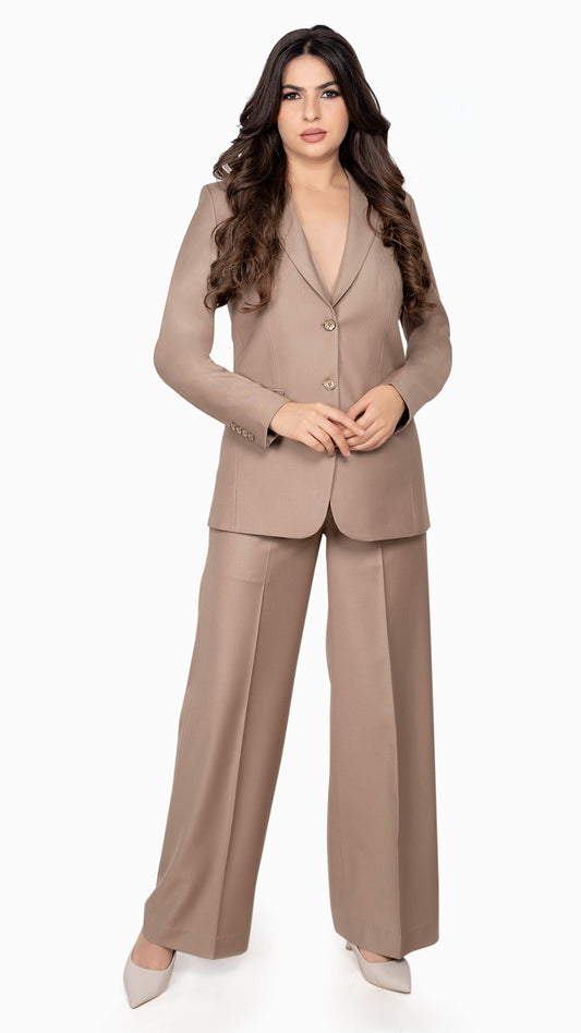 Bespoke Women's Pant Suit - Beige | BWO